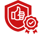 Thumbs up with badge icon