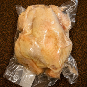 Vacuum-sealed raw chicken for cooking